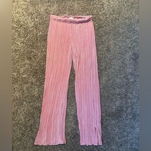 Free Kisses Pink Pleated Wide Leg Pants